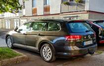 Rückansicht: VW Passat B8 Variant in Oktober 2020.