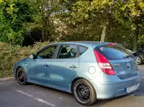 Rückansicht: Hyudai i30 FD gesehen in Oktober 2020.