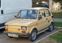 Diesen Polski Fiat 126P habe ich in Oktober 2020 gesehen.