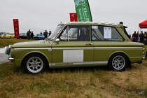 Dieser Hillman IMP war Mitte Juli 2017 in Fairford ausgestellt.