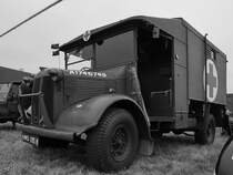 Ein Austin K2/Y Ambulanzfahrzeug war Mitte Juli 2017 in Fairford ausgestellt.