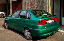 Rückansicht: Seat Toledo in der Farbe  Verde Sanabria , aufgenommen in Juni 2021.