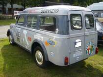 Heckansicht eines Fiat 1100-103E Furgoncino. Oldtimertreffen an der Dreieckswiese in Duisburg am 01.08.2021.