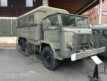 Star 660 AS Stabbus, gebaut von 1965 bis 1983, Kabine Typ 117 A mit Funkstelle und Kartentisch, Museum Oreza Polskiego w Kołobrzegu Kolobrzeg / Kolberg (01.08.2021)