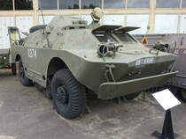 BRDM-2 RS Spähpanzer, gebaut von 1966 bis 1989, 140 PS Motor, Museum Oreza Polskiego w Kołobrzegu Kolobrzeg / Kolberg (01.08.2021)