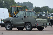 Ein Ford F-350 der 1. Generation, eingesetzt bei der U.S. Air Force Europe. (Fairford, Juli 2017)