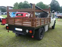 Heckansicht des 1968´er International Harvester 1200 4x4. Oldtimertreffen an der Dreieckswiese in Duisburg am 01.08.2021.