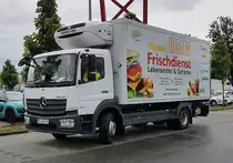 =MB Atego Kühlfahrzeug von WINTERS FRISCHDIENST unterwegs in Wiesbaden im Mai 2021