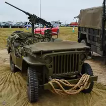 Ein Willy´s Jeep MB Mitte Juli 2017 in Fairford.