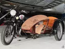 Dieses alte BSA-Motorrad mit Seitenwagen war Mitte Oktober 2017 im Malta Aviation Museum in Ta' Qali ausgestellt.