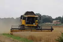 New Holland CX 8060 Mähdrescher bei der Arbeit in Dedensen-Gümmer 27.7.2021