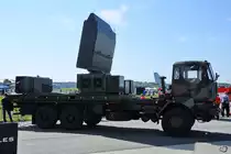 Dieser DAF-LKW mit GM200 MM/C Radar von Thales war im April 2018 auf der ILA in Berlin zu sehen.