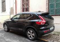 Rückansicht: Volvo XC40 in Oktober 2020.