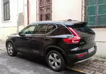 Rückansicht: Volvo XC40 in Oktober 2020.