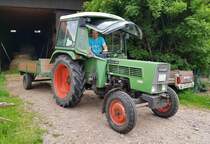 =Fendt Farmer 200 S unterwegs in Petersberg-Marbach, 06-2021
