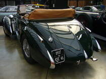 Heckansicht eines Talbot Lago T150 C aus dem Jahr 1937. Classic Remise Düsseldorf am 15.08.2021.