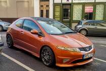 Honda Civic Mk8 in der Farbe  Tangerine  (10.2020).