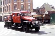 G5 Feuerwehrfahrzeug mit Doppelkabine beim Fahrzeugkorso in Werdau.
