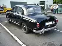 Heckansicht eines Mercedes Benz W120 180. Start zum 8. Saarner Oldtimer Cup am 22.08.2021.