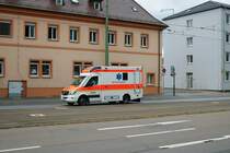 BASF Werksfeuerwehr Mercedes Benz Sprinter RTW am 18.08.21 in Ludwigshafen