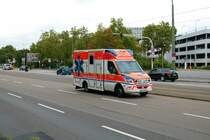 BASF Werksfeuerwehr Mercedes Benz Sprinter RTW am 18.08.21 in Ludwigshafen