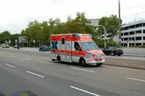 BASF Werksfeuerwehr Mercedes Benz Sprinter RTW am 18.08.21 in Ludwigshafen