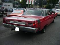 Heckansicht eines Plymouth Fury III Coupe 383 Super Commando aus dem Modelljahr 1968. Start zum 8. Saarner Oldtimer Cup am 22.08.2021.