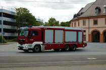 BASF Werksfeuerwehr MAN TGM ULF am 18.08.21 in Ludwigshafen