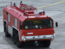 Ein FAUN 22.30/45V Flugfeldlöschfahrzeug 3500 Liter war Mitte August 2021 in Neubrandenburg unterwegs.