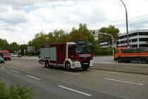 BASF Werksfeuerwehr MAN TGM TLF am 18.08.21 in Ludwigshafen