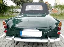 Skoda 450 / Felicia, Baujahr 1957-64, Heckansicht des Cabriolets, Aug.2021