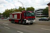 BASF Werksfeuerwehr Mercedes Benz Actros Schaumlöschfahrzeug am 18.08.21 in Ludwigshafen