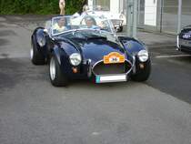 AC Cobra 289 von 1963. Der kalifornische Erstbesitzer zahlte 1963 US$ 6309,50 an den Cobra Händler Coventry Motors in Los Angeles. Der V8-Motor mit einem Hubraum von 4727 cm³ leistet 240 PS. Start zum 8. Saarner Oldtimer Cup am 22.08.2021.
