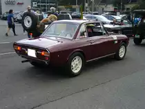 Heckansicht eines Lancia Fulvia Coupe 1.6 HF der Seria due. Start zum 8. Saarner Oldtimer Cup am 22.08.2021.