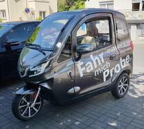 =Scheelen wirbt in Hünfeld für Probefahrten, Mai 2021