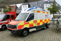 DRK OV Usingen neuer VW Crafter RTW am 28.08.21 bei der Fahrzeugvorstellung