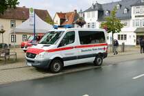 DRK OV Usingen Mercedes Benz Sprinter MTW am 28.08.21 bei der Fahrzeugvorstellung