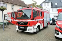 Feuerwehr Usingen im Taunus MAN TGM MLF am 28.08.21 bei der Fahrzeugvorstellung