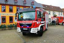 Feuerwehr Usingen im Taunus MAN TGM HLF10 am 28.08.21 bei der Fahrzeugvorstellung