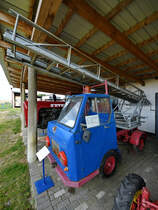 Mitte August 2021 war im DDR-Museum Dargen ein Multicar 22 mit mechanischer Drehleiter zu sehen.