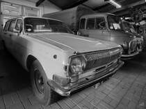 Im DDR-Museum Dargen ist dieser Kombi GAZ-24-02 Wolga zu sehen. (August 2021)