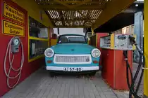 Dieses Trabant 601 Cabriolet war Mitte August 2021 im DDR-Museum Dargen zu sehen.