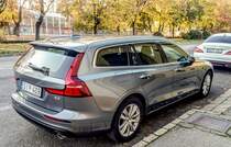 Rückansicht: Volvo V60 Mk2. Foto: 11.2020.