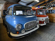 Ein Barkas B1000 Pritschenwagen war im August 2021 im DDR-Museum Dargen zu sehen.
