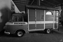 Ein Barkas B1000 mit Verkaufsaufbau war im August 2021 im DDR-Museum Dargen zu sehen.