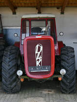 Ein in Ungarn gebauter Dutra D4K ist Teil der Ausstellung im DDR-Museum Dargen. (August 2021)