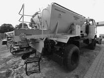 Im DDR-Museum Dargen ist dieses Winterdienstfahrzeug (IFA W50LA / Fortschritt D 035 B) ausgestellt. (August 2021)