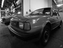 Ein Škoda 130 L (Typ 742) ist Teil der Ausstellung im DDR-Museum Dargen. (August 2021)