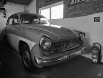 Im DDR-Museum Dargen ist diese Wartburg 311 Limousine zu sehen. (August 2021) 