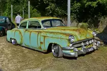 Bei diesem Chevrolet de Luxe 210, BJ 1954, hat der Eigent�mer noch etwas zu tun um diesen auf Hochglanz zu bringen, gesehen beim Oldtimertreffen „History Vehicles“ in Lasauvage (L) 05.09.2021